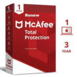 McAfee Antivirus 1 User 3 Years